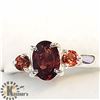 Image 1 : SILVER GARNET RING
