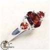 Image 3 : SILVER GARNET RING