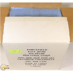 DISPOSABLE LAB COATS CASE OF 25 ONE SIZE FITS ALL