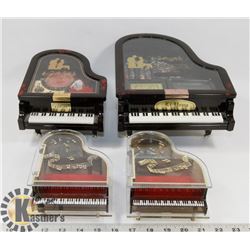 VINTAGE SET OF 3 GRAND PIANO'S