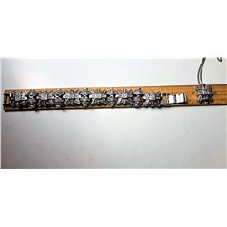 13)  SILVER TONE & CLEAR AUSTRIAN