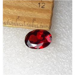 18)  OVAL NATURAL BLOOD RED RUBY
