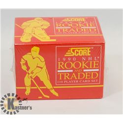 1990 NHL SCORE ROOKIE & TRADED 110 PLAYER CARD SET