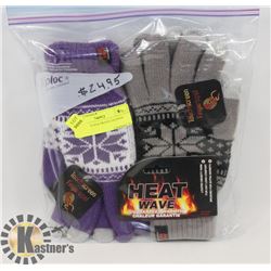 3PK LADIES HEATWAVE GLOVES