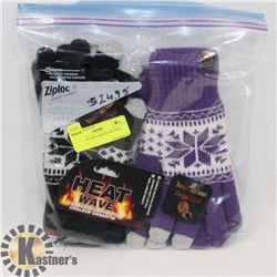 3PK LADIES HEATWAVE GLOVES
