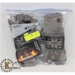 3PK LADIES HEATWAVE GLOVES