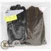 Image 1 : 2PK LADIES LEATHER GLOVES SMALL.