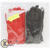 Image 1 : 2PK LADIES LEATHER GLOVES MEDIUM.