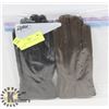 Image 1 : 2PK LADIES LEATHER GLOVES MEDIUM.