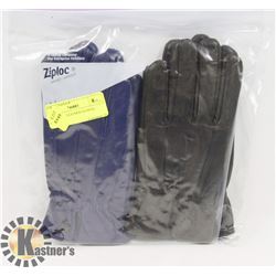 2PK LADIES LEATHER GLOVES LARGE