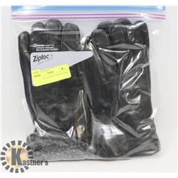 2PK MENS LEATHER GLOVES LARGE.