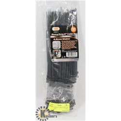 2 NEW PACKS OF 100EA/CABLE/ZIP TIES 12" & 8"