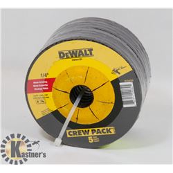 10 NEW DEWALT 4-1/2" X 1/4" METAL GRINDING