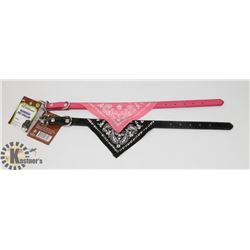 2 BANDANA PET COLLARS FOR SMALL PET