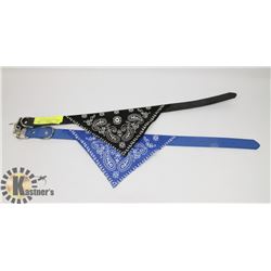 2 BANDANA PET COLLARS FOR LARGE PET
