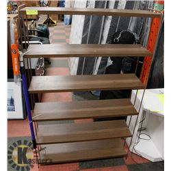 METAL SHELVING RACK WITH 6 SHELVES 5FT TALL