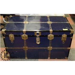 LARGE BLUE TRUNK 21' X 40" X 22"