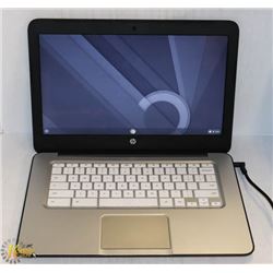 BLACK HP GOOGLE CHROMEBOOK WITH AC ADAPTOR