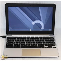 BLUE ASUS GOOGLE CHROMEBOOK WITH AC ADAPTOR
