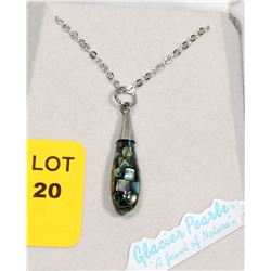 NEW GLACIER PEARL PENDANT W/ CHAIN