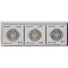 Image 1 : CANADIAN  50 CENT COINS 1963  1964  1965.