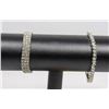 Image 1 : PAIR OF SILVER ACCENTED & CRYSTAL BRACELETS - LOTS
