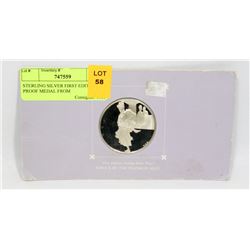 STERLING SILVER FIRST EDITION PROOF MEDAL FROM