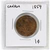 Image 1 : CANADIAN 1859 ONE CENT COIN.