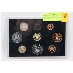 1984 UNITED KINGDOM  8 COIN PROOF SET.