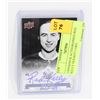 Image 1 : UPPERDECK AUTOGRAPHED RED KELLY HOCKEY CARD.