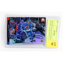 UPPERDECK AUTOGRAPHED WENDEL CLARK HOCKEY CARD.