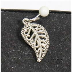 .925 SILVER LEAF PENDANT.