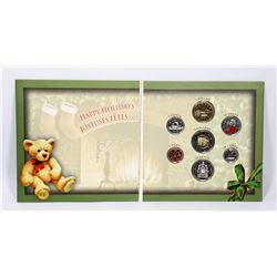 2005 HAPPY HOLIDAY 7 COIN SET.
