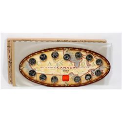 1999 CANADIAN MOUNTED COIN SET.