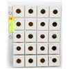 Image 1 : SHEET OF US ONE CENT COINS.