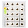 Image 1 : SHEET OF US ONE CENT COINS.