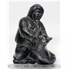Image 1 : AARDVARK 1972 CANADA ESKIMO WITH DOG FIGURINE.