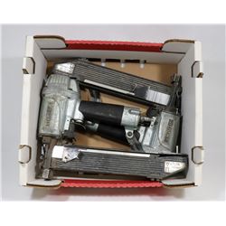 PAIR OF HITACHI 7/16" AIR NAILERS.