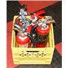 Image 1 : LOT OF 5 CHARGED FIRE EXTINGUISHERS VARIOUS SIZES