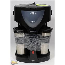 TOASTESS DUAL TRAVEL CUP COFFEE MAKER