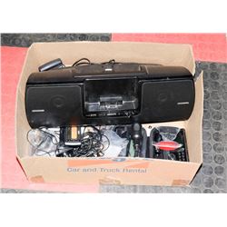 LARGE BOX W/SIRIUS BASE STATION STEREO