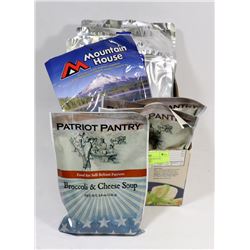 LOT OF BACKPACK/SURVIVAL FREEZE DRIED FOOD