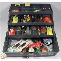 "OLD PAL" 3-TIERED TACKLE BOX FULL OF