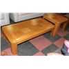 Image 1 : RECTANGULAR WOOD COFFEE TABLE (25"X22"X19") WITH