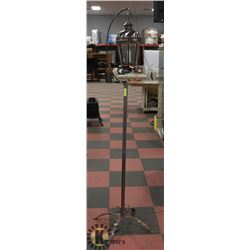 WROUGHT IRON FLOOR STANDING CANDLE HOLDER ON