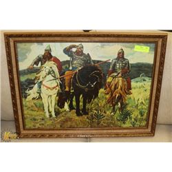 CANVAS ART OF KNIGHTS 20 X 27