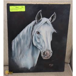 OIL PAINTINGS BY HAY WHITE HORSE 11 X 14 TALL
