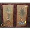 Image 1 : SET OF 2 AFRICAN THEMED WOOD FRAMED PICTURES