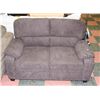 Image 1 : NEW GREY/BROWN FABRIC 58" LOVESEAT