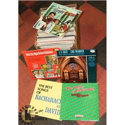 BOX OF ASSORTED RECORDS